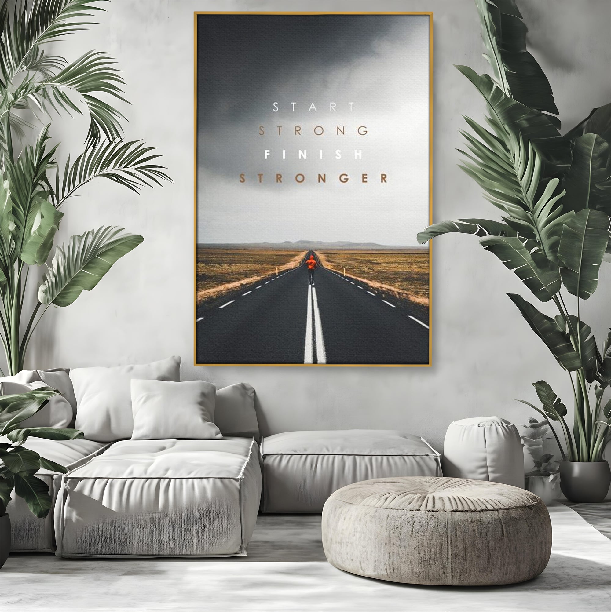 Tablou Canvas Premium LuxCanva® F1024, Calatoria Conteaza , Sportiv, Reusita, Obstacole, Ambitie, Determinare, Living Room, Birou, Culori vibrante