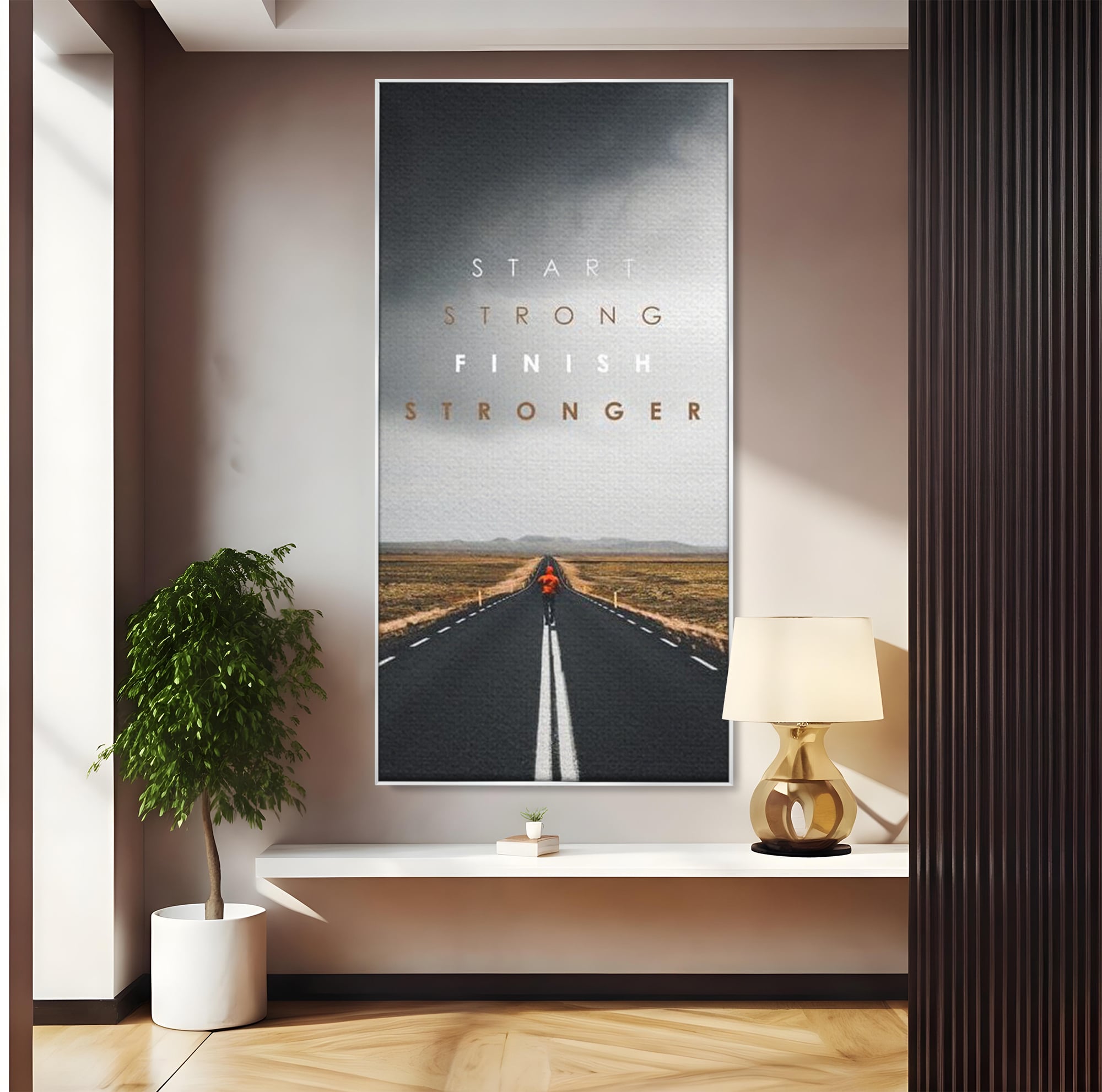 Tablou Canvas Premium LuxCanva® F1024, Calatoria Conteaza , Sportiv, Reusita, Obstacole, Ambitie, Determinare, Living Room, Birou, Culori vibrante