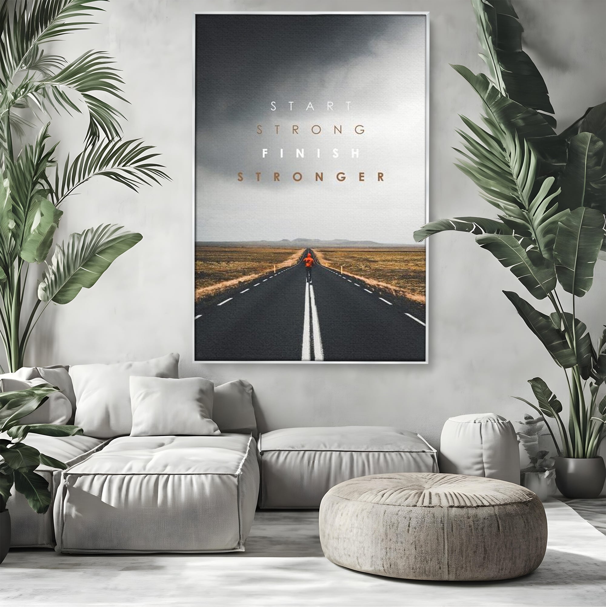 Tablou Canvas Premium LuxCanva® F1024, Calatoria Conteaza , Sportiv, Reusita, Obstacole, Ambitie, Determinare, Living Room, Birou, Culori vibrante