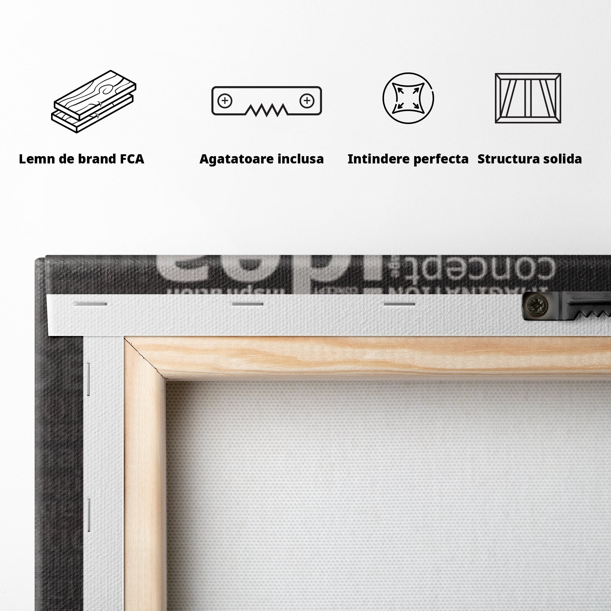Tablou Canvas Premium LuxCanva® F1025, Ideile Schimba Lumea , Inovatie, Concept, Antreprenor, Idei, Living Room, Birou, Culori vibrante