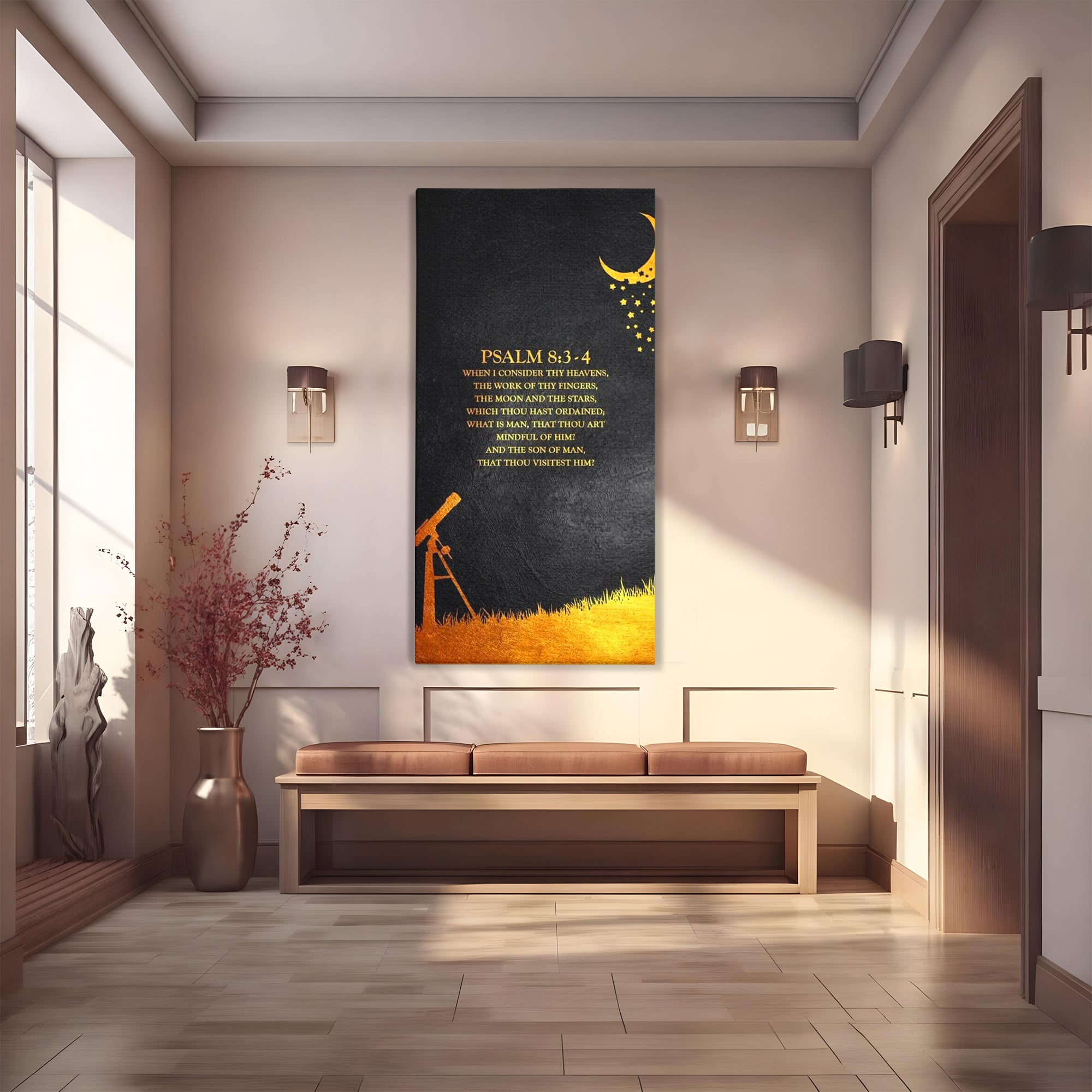 Tablou Canvas Premium LuxCanva® F1027, Cerul si Minunea Creatiei , Maretie, Cosmos, Creatie, Minune, Existenta, Living Room, Birou, Culori vibrante