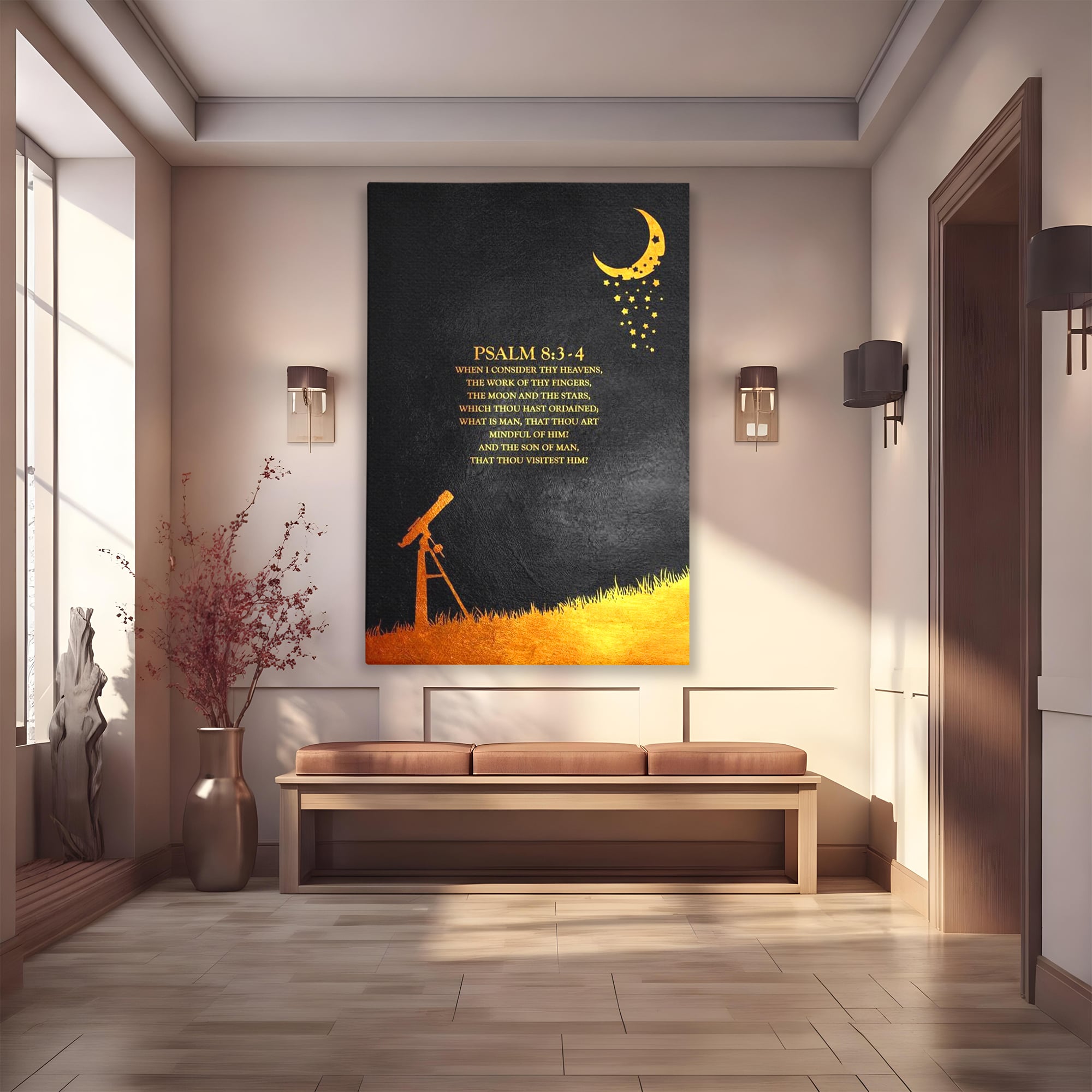 Tablou Canvas Premium LuxCanva® F1027, Cerul si Minunea Creatiei , Maretie, Cosmos, Creatie, Minune, Existenta, Living Room, Birou, Culori vibrante