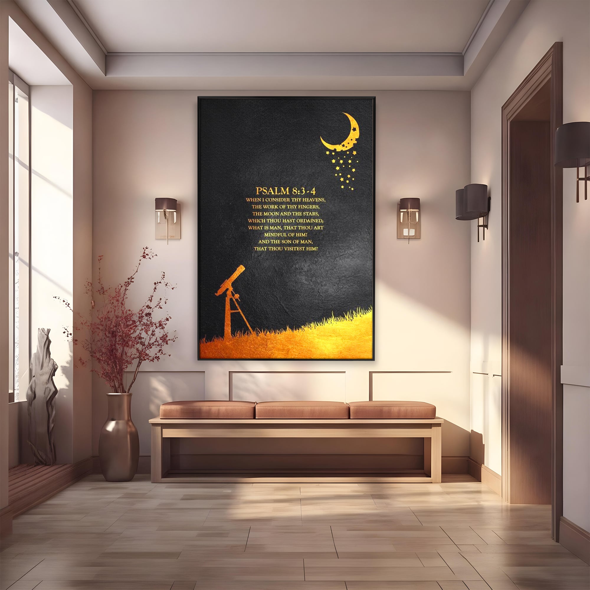 Tablou Canvas Premium LuxCanva® F1027, Cerul si Minunea Creatiei , Maretie, Cosmos, Creatie, Minune, Existenta, Living Room, Birou, Culori vibrante