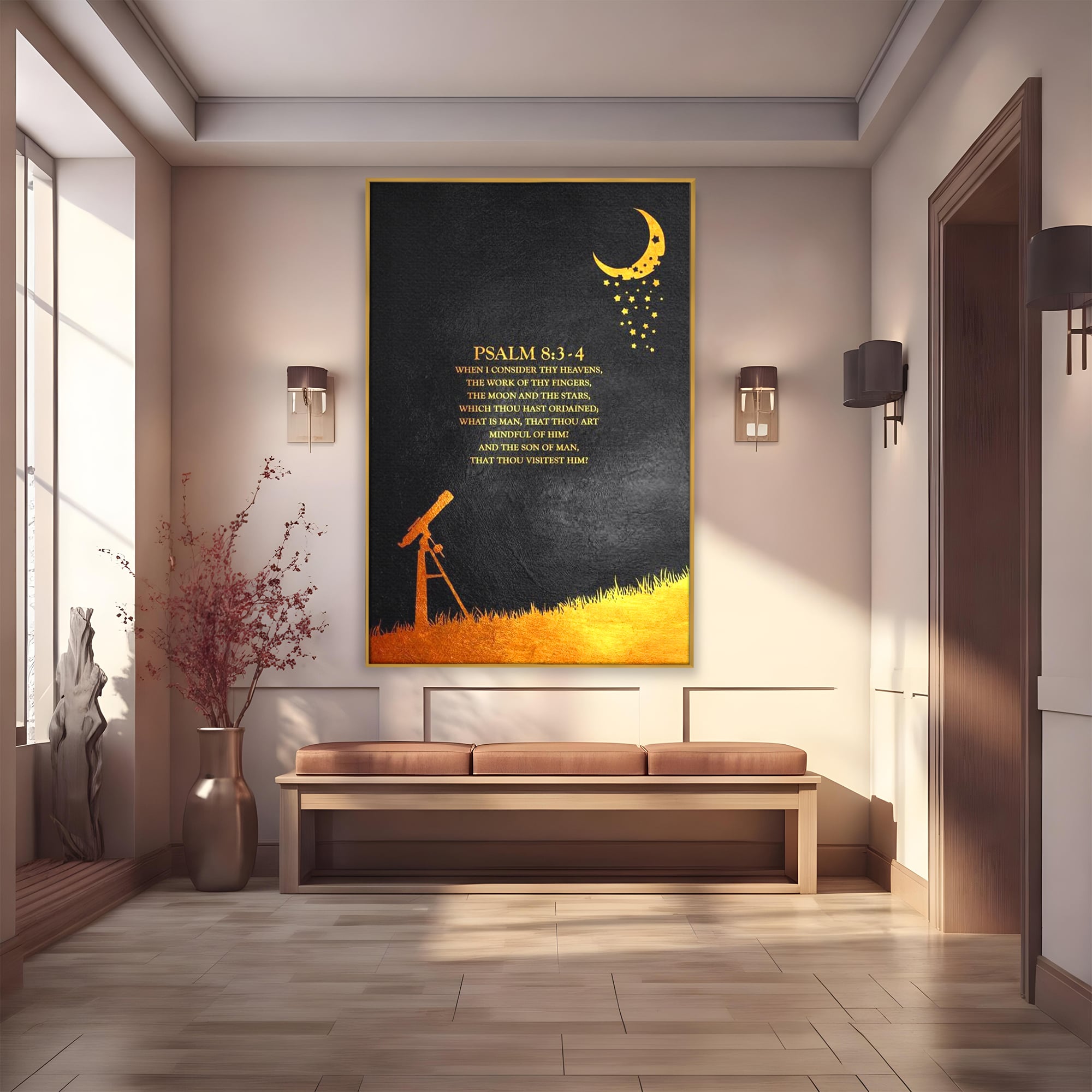 Tablou Canvas Premium LuxCanva® F1027, Cerul si Minunea Creatiei , Maretie, Cosmos, Creatie, Minune, Existenta, Living Room, Birou, Culori vibrante