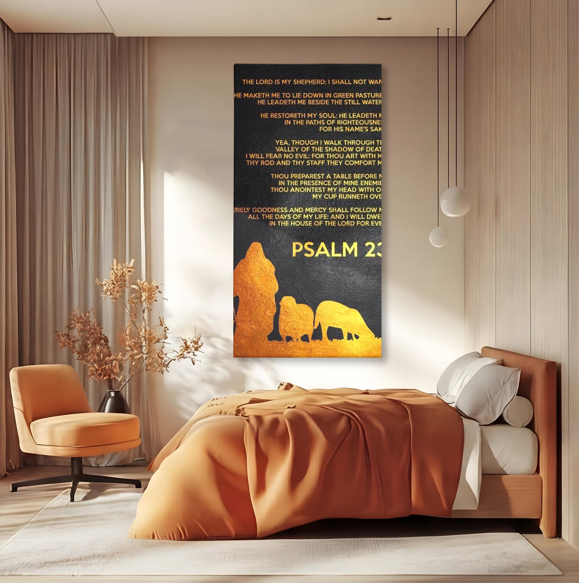 Tablou Canvas Premium LuxCanva® F1032, Pastorul Cel Bun , Rasplata, Calauzit, Pace, Pastor, Meditatie, Living Room, Birou, Culori vibrante