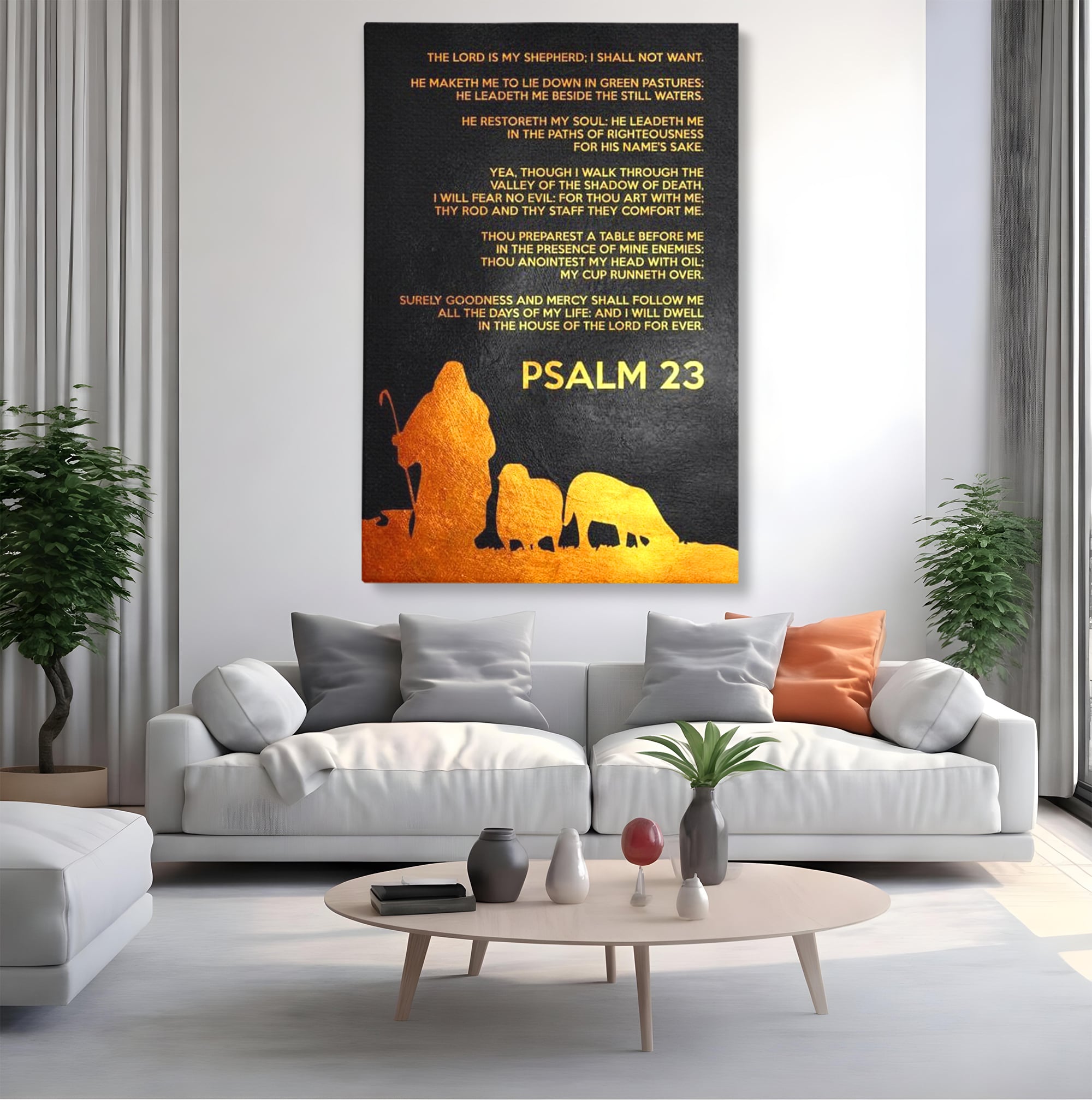 Tablou Canvas Premium LuxCanva® F1032, Pastorul Cel Bun , Rasplata, Calauzit, Pace, Pastor, Meditatie, Living Room, Birou, Culori vibrante