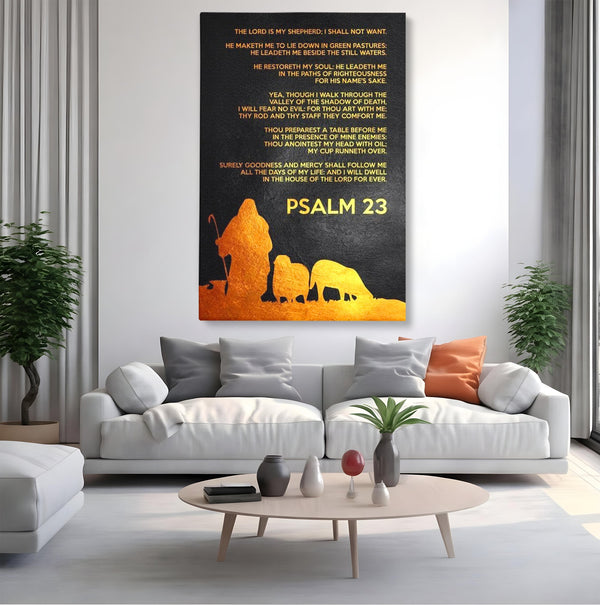 Tablou Canvas Premium LuxCanva® F1032, Pastorul Cel Bun , Rasplata, Calauzit, Pace, Pastor, Meditatie, Living Room, Birou, Culori vibrante