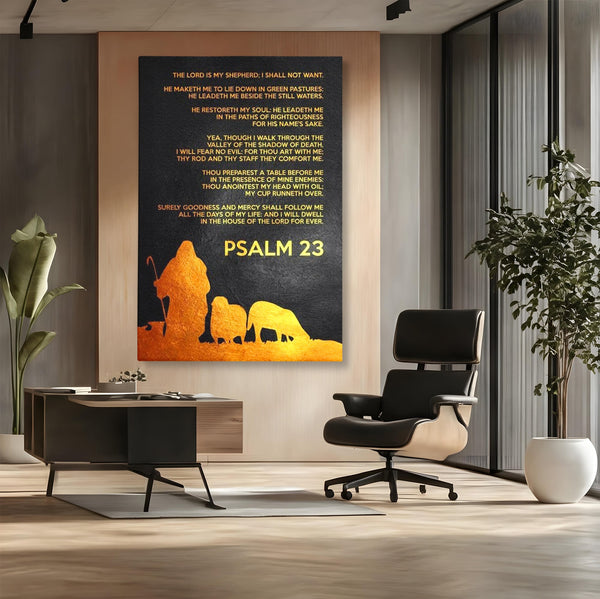 Tablou Canvas Premium LuxCanva® F1032, Pastorul Cel Bun , Rasplata, Calauzit, Pace, Pastor, Meditatie, Living Room, Birou, Culori vibrante