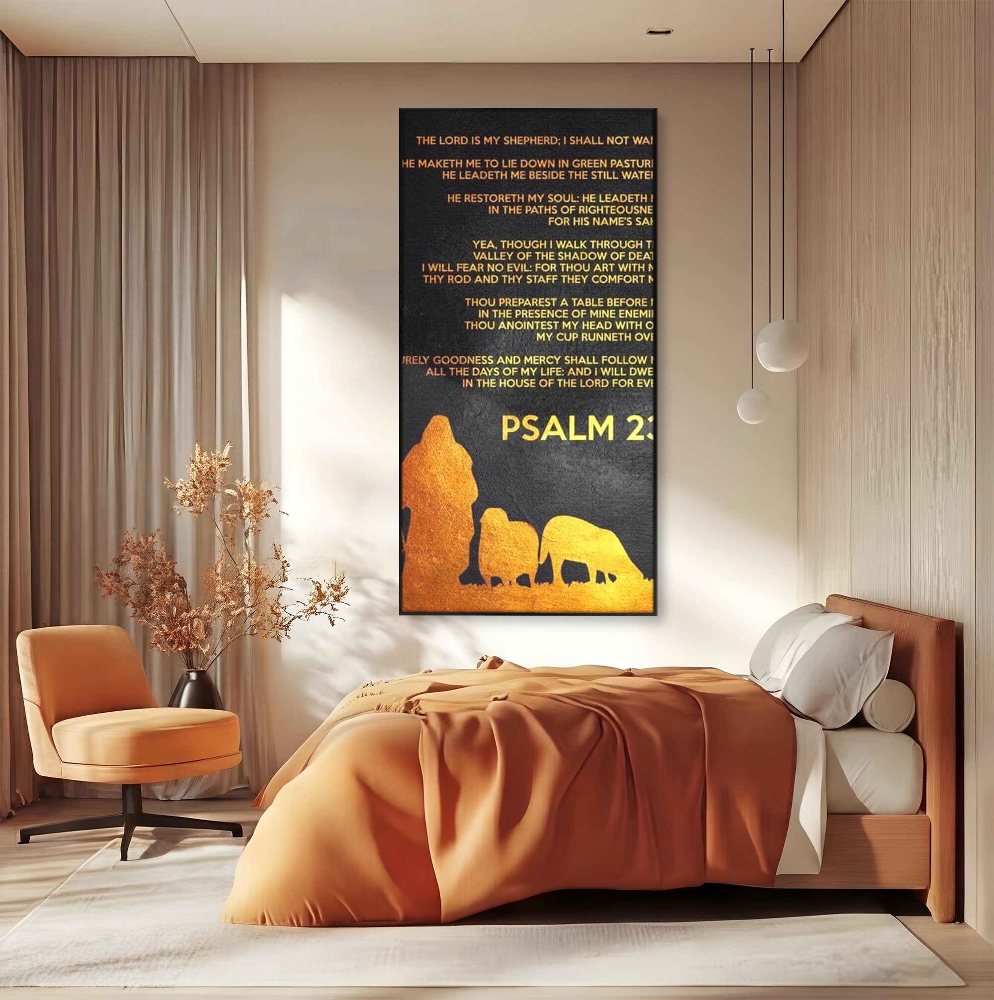Tablou Canvas Premium LuxCanva® F1032, Pastorul Cel Bun , Rasplata, Calauzit, Pace, Pastor, Meditatie, Living Room, Birou, Culori vibrante