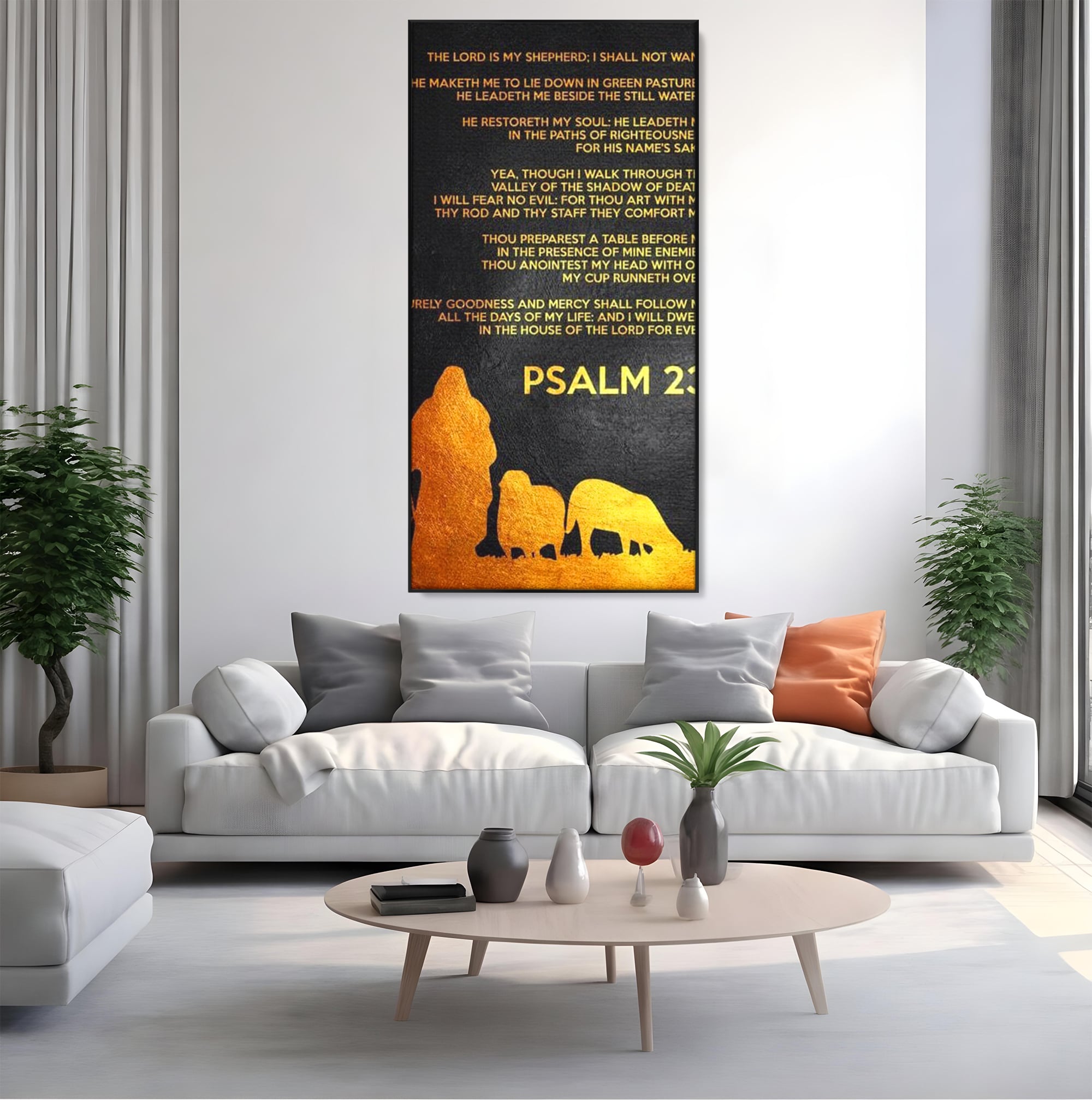 Tablou Canvas Premium LuxCanva® F1032, Pastorul Cel Bun , Rasplata, Calauzit, Pace, Pastor, Meditatie, Living Room, Birou, Culori vibrante