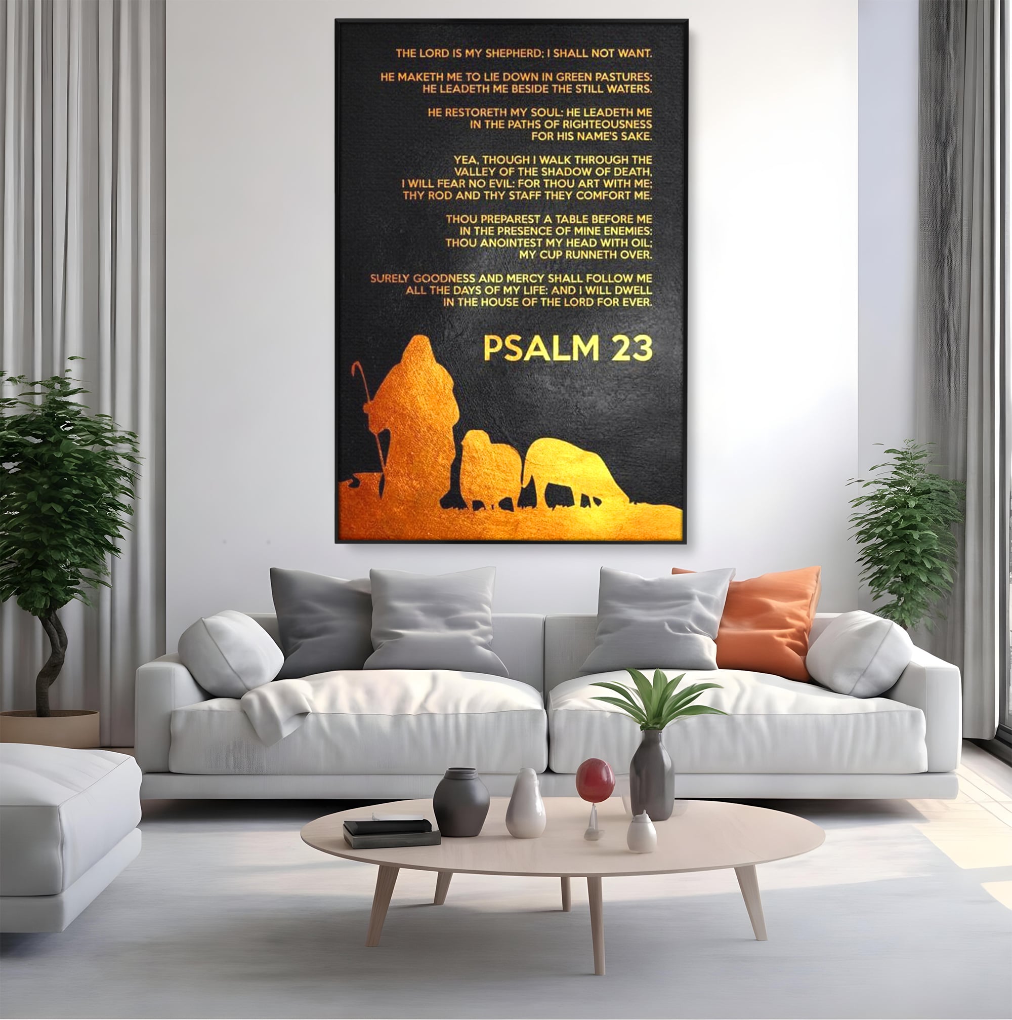 Tablou Canvas Premium LuxCanva® F1032, Pastorul Cel Bun , Rasplata, Calauzit, Pace, Pastor, Meditatie, Living Room, Birou, Culori vibrante