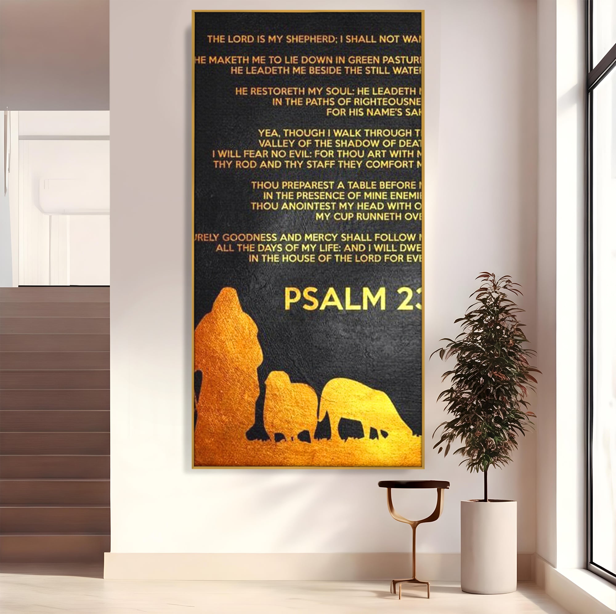 Tablou Canvas Premium LuxCanva® F1032, Pastorul Cel Bun , Rasplata, Calauzit, Pace, Pastor, Meditatie, Living Room, Birou, Culori vibrante