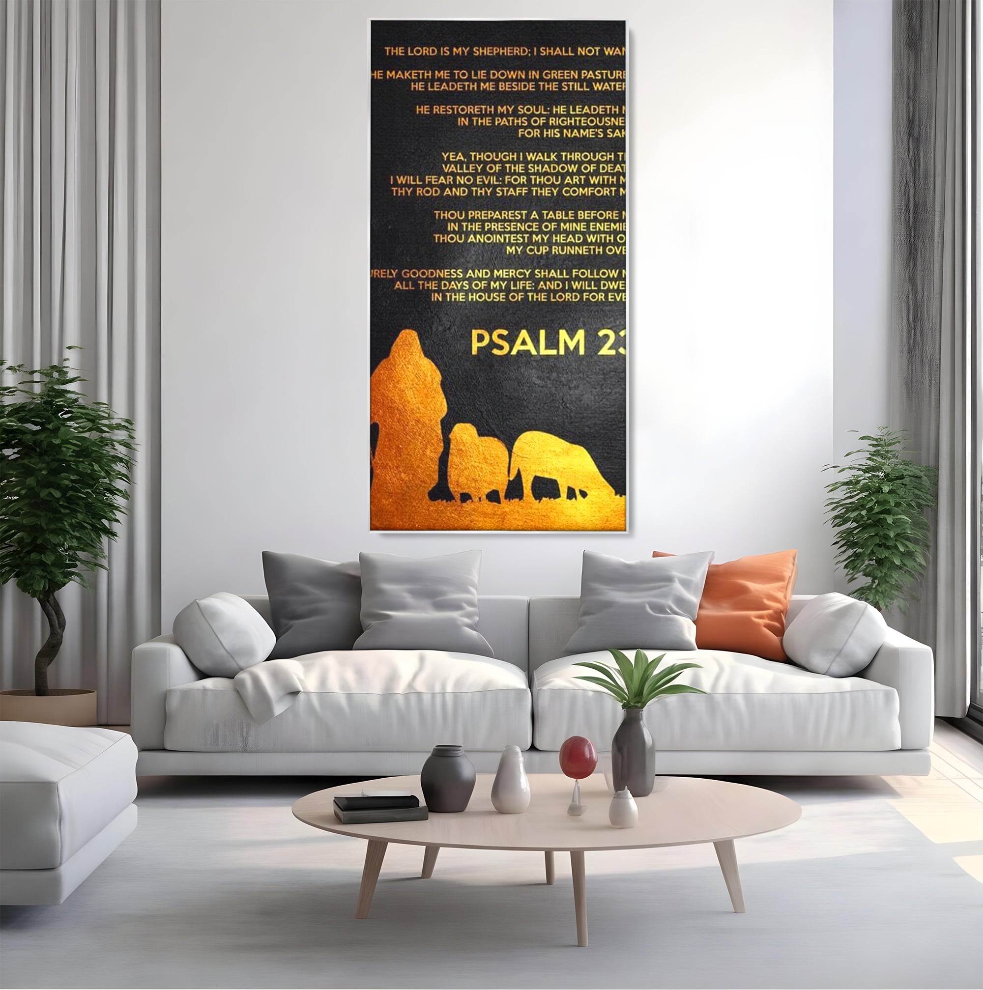 Tablou Canvas Premium LuxCanva® F1032, Pastorul Cel Bun , Rasplata, Calauzit, Pace, Pastor, Meditatie, Living Room, Birou, Culori vibrante