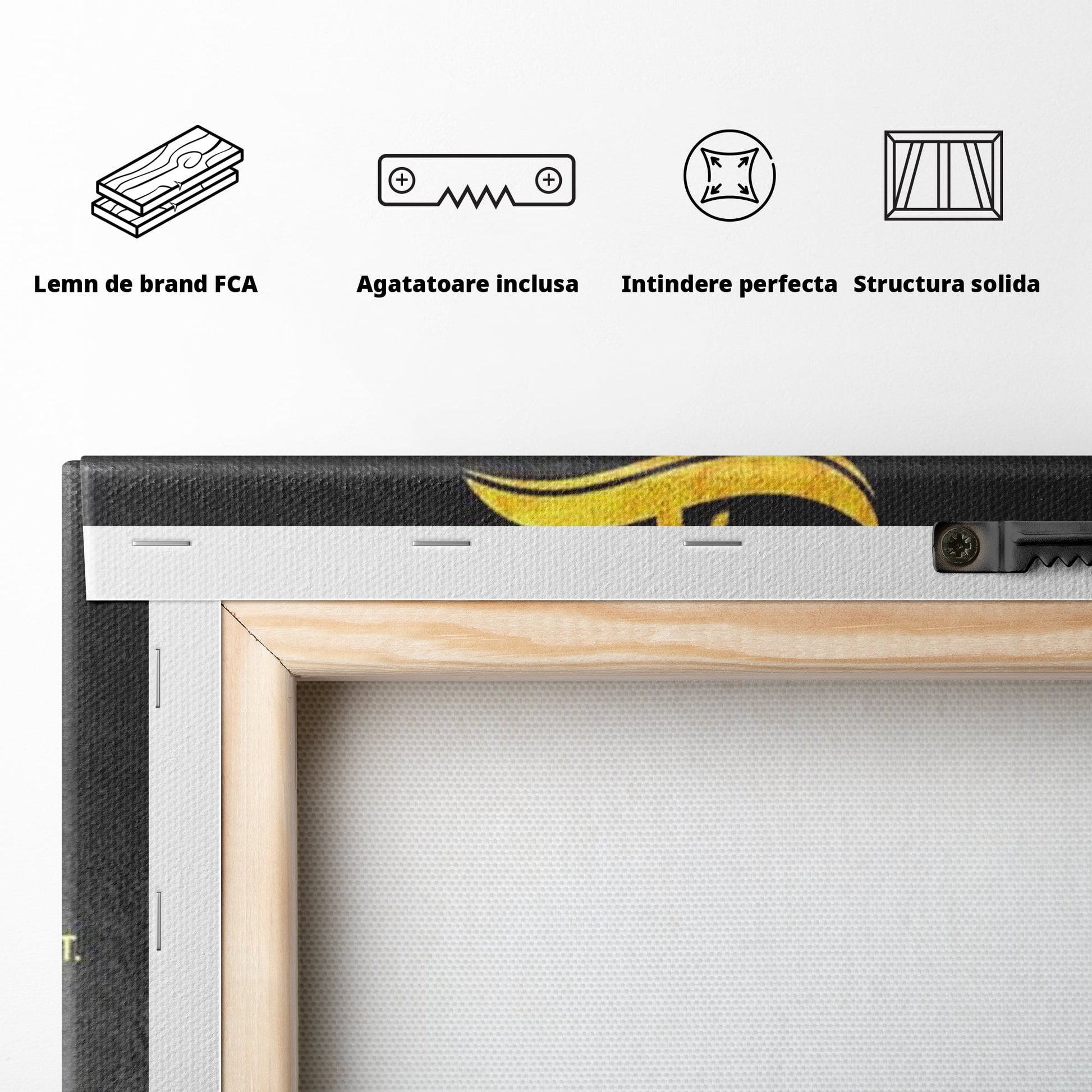 Tablou Canvas Premium LuxCanva® F1036, Dreptatea Aduce Roade , Prosperitate, Copac, Stabilitate, Statornic, Living Room, Birou, Culori vibrante