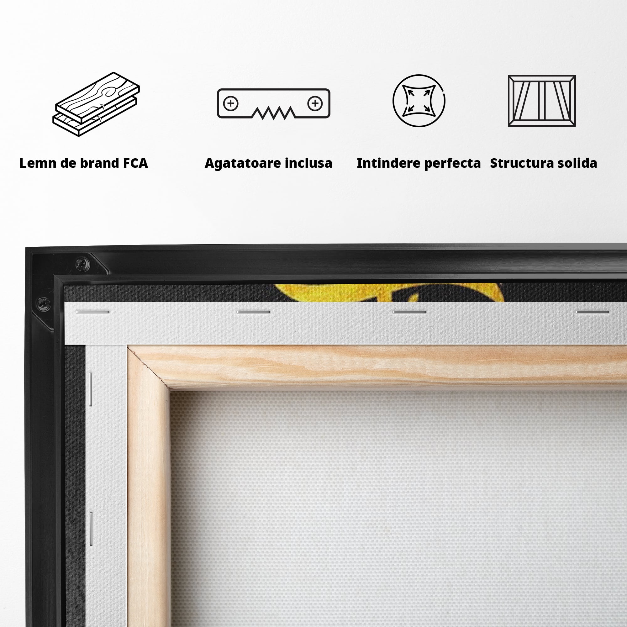 Tablou Canvas Premium LuxCanva® F1036, Dreptatea Aduce Roade , Prosperitate, Copac, Stabilitate, Statornic, Living Room, Birou, Culori vibrante