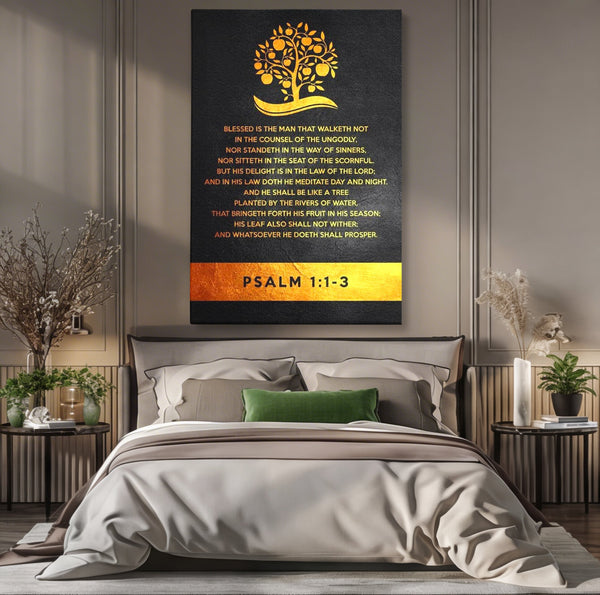Tablou Canvas Premium LuxCanva® F1036, Dreptatea Aduce Roade , Prosperitate, Copac, Stabilitate, Statornic, Living Room, Birou, Culori vibrante