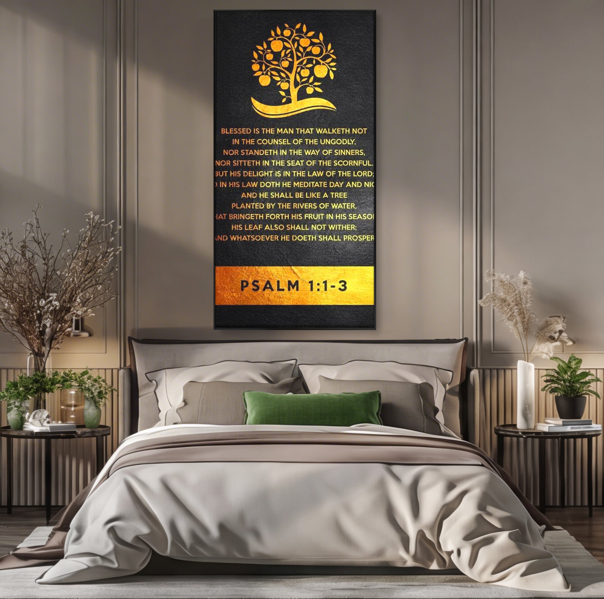 Tablou Canvas Premium LuxCanva® F1036, Dreptatea Aduce Roade , Prosperitate, Copac, Stabilitate, Statornic, Living Room, Birou, Culori vibrante