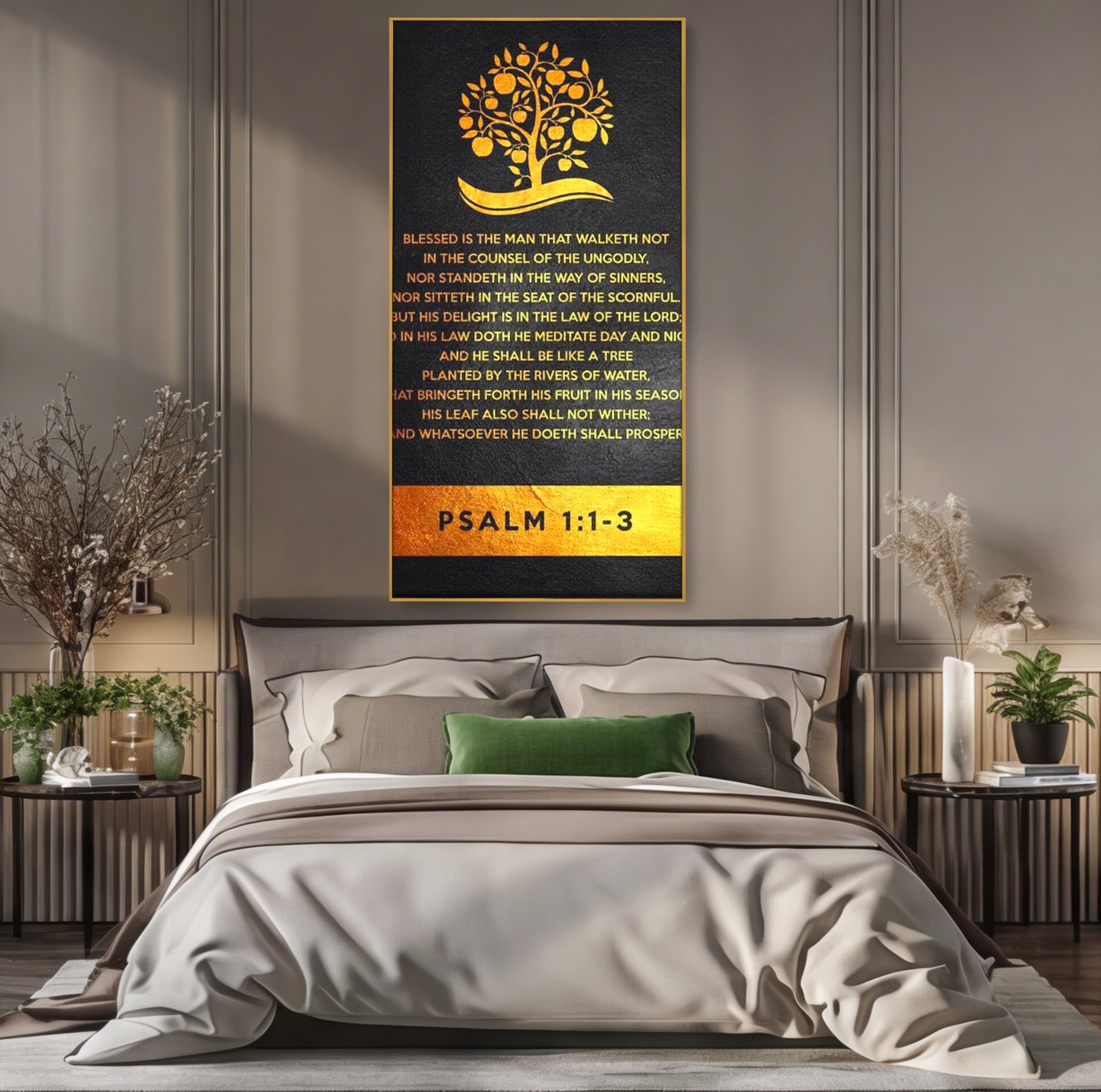 Tablou Canvas Premium LuxCanva® F1036, Dreptatea Aduce Roade , Prosperitate, Copac, Stabilitate, Statornic, Living Room, Birou, Culori vibrante