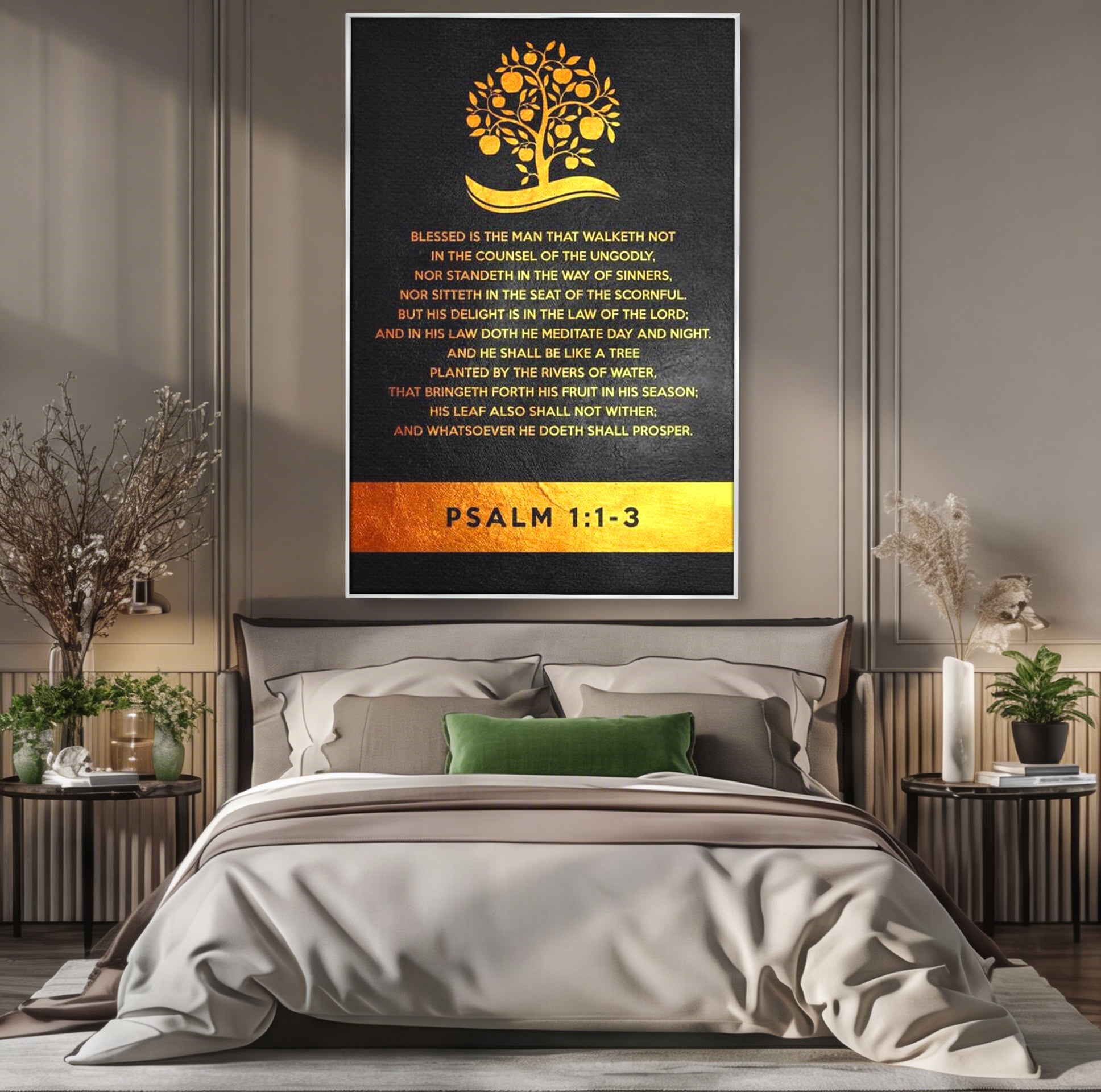 Tablou Canvas Premium LuxCanva® F1036, Dreptatea Aduce Roade , Prosperitate, Copac, Stabilitate, Statornic, Living Room, Birou, Culori vibrante