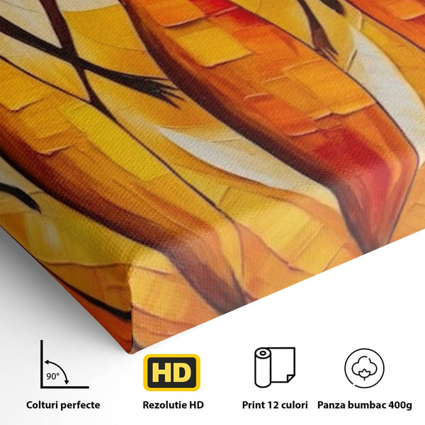 Tablou Canvas Premium LuxCanva® G1001, Armonie Feminina ,  Femei, Prietenie, Solidaritate, Dans, Emotie, Conexiune, Living, Dormitor, Culori vibrante