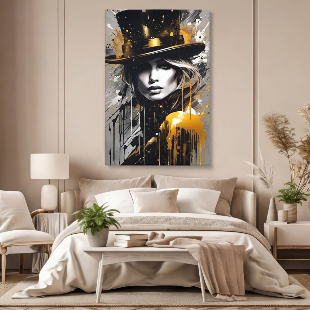 Tablou Canvas Premium LuxCanva® G1021, Palaria Destinului , Alchimie, Joben, Hipnotizare, Noapte, Destin, Arta, Cabaret, Living, Dormitor, Culori vibrante