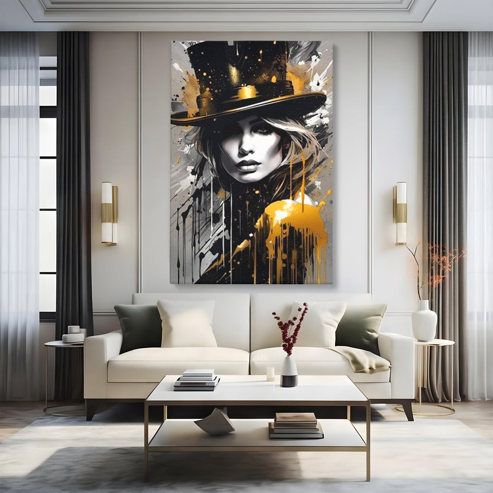 Tablou Canvas Premium LuxCanva® G1021, Palaria Destinului , Alchimie, Joben, Hipnotizare, Noapte, Destin, Arta, Cabaret, Living, Dormitor, Culori vibrante
