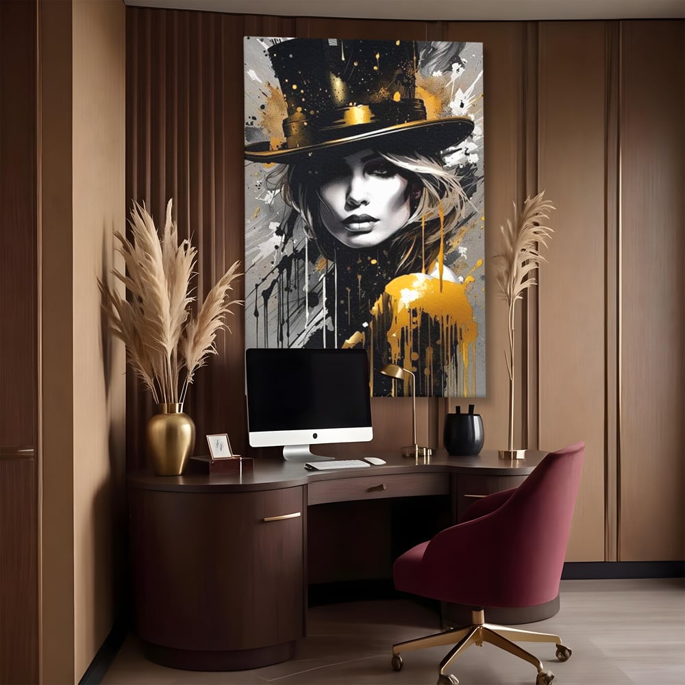 Tablou Canvas Premium LuxCanva® G1021, Palaria Destinului , Alchimie, Joben, Hipnotizare, Noapte, Destin, Arta, Cabaret, Living, Dormitor, Culori vibrante