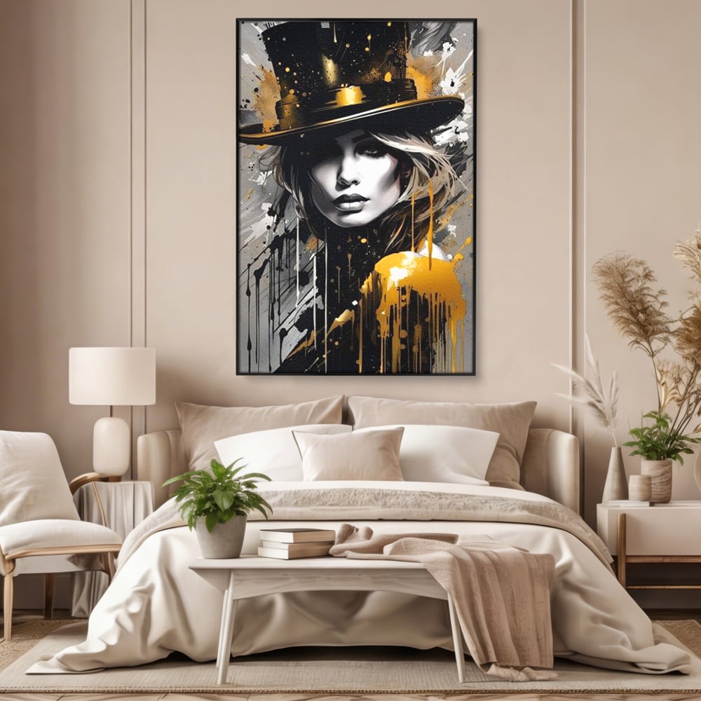 Tablou Canvas Premium LuxCanva® G1021, Palaria Destinului , Alchimie, Joben, Hipnotizare, Noapte, Destin, Arta, Cabaret, Living, Dormitor, Culori vibrante