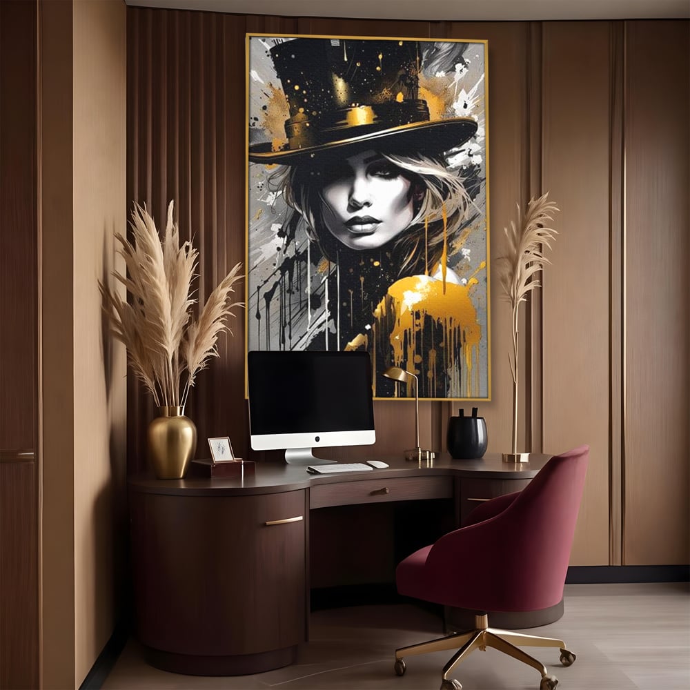 Tablou Canvas Premium LuxCanva® G1021, Palaria Destinului , Alchimie, Joben, Hipnotizare, Noapte, Destin, Arta, Cabaret, Living, Dormitor, Culori vibrante