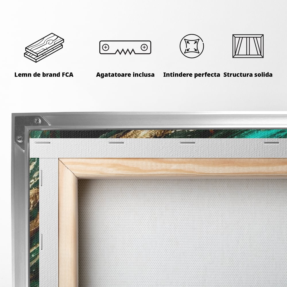 Tablou Canvas Premium LuxCanva® G1026, Ochi ce Spun Povesti , Oriental, Regina, Desert, Verde, Ochi, Boem, Smarald, Living, Dormitor