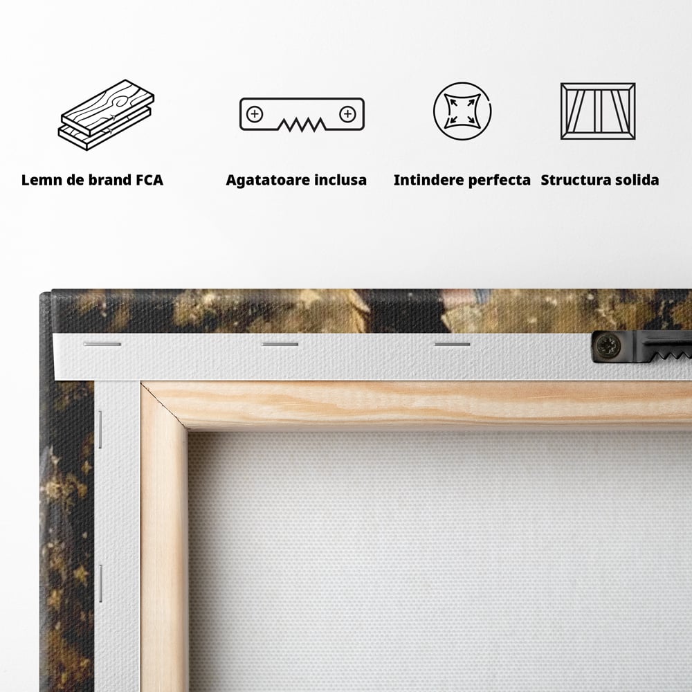 Tablou Canvas Premium LuxCanva® G1027, Magia din Intuneric , Stralucire, Magie, Rochie, Basm, Feminitate, Mister, Silueta, Living, Dormitor