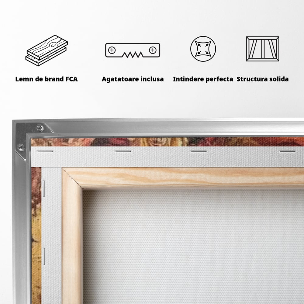 LuxCanva Premium-Leinwandkunst® G1029, Frau und Rosen, Natur, Blütenblätter, Rosen, Details, Porträt, Romantik, Romantisch, Wohnen, Schlafzimmer, Lebendige Farben