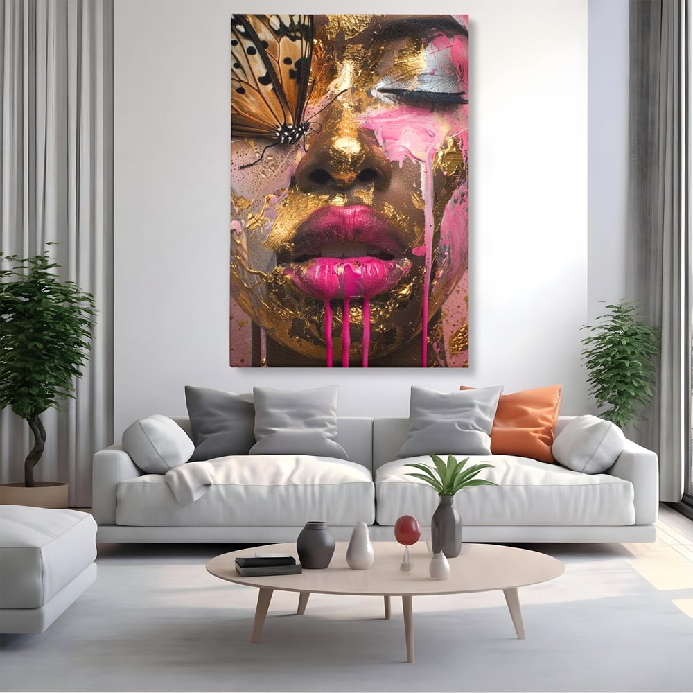 Tablou Canvas Premium LuxCanva® G1030, Efectul Fluturelui , Metamorfoza, Fluture, Sublim, Expresionism, Renastere, Living, Dormitor