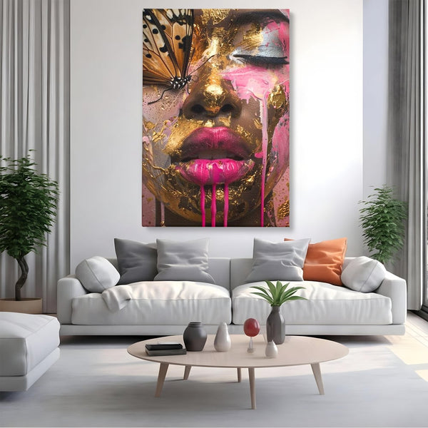 Tablou Canvas Premium LuxCanva® G1030, Efectul Fluturelui , Metamorfoza, Fluture, Sublim, Expresionism, Renastere, Living, Dormitor