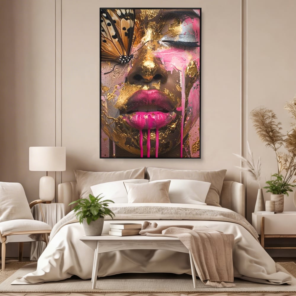 Tablou Canvas Premium LuxCanva® G1030, Efectul Fluturelui , Metamorfoza, Fluture, Sublim, Expresionism, Renastere, Living, Dormitor