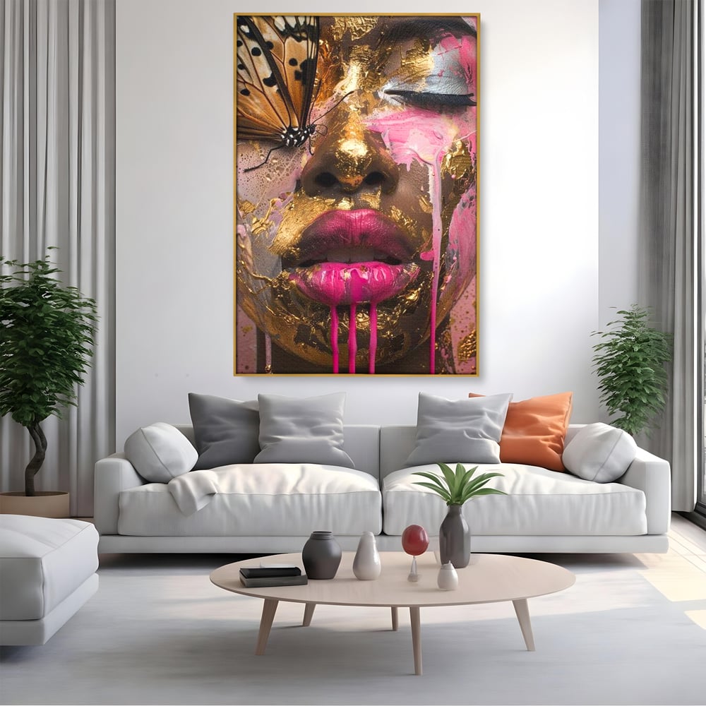 Tablou Canvas Premium LuxCanva® G1030, Efectul Fluturelui , Metamorfoza, Fluture, Sublim, Expresionism, Renastere, Living, Dormitor
