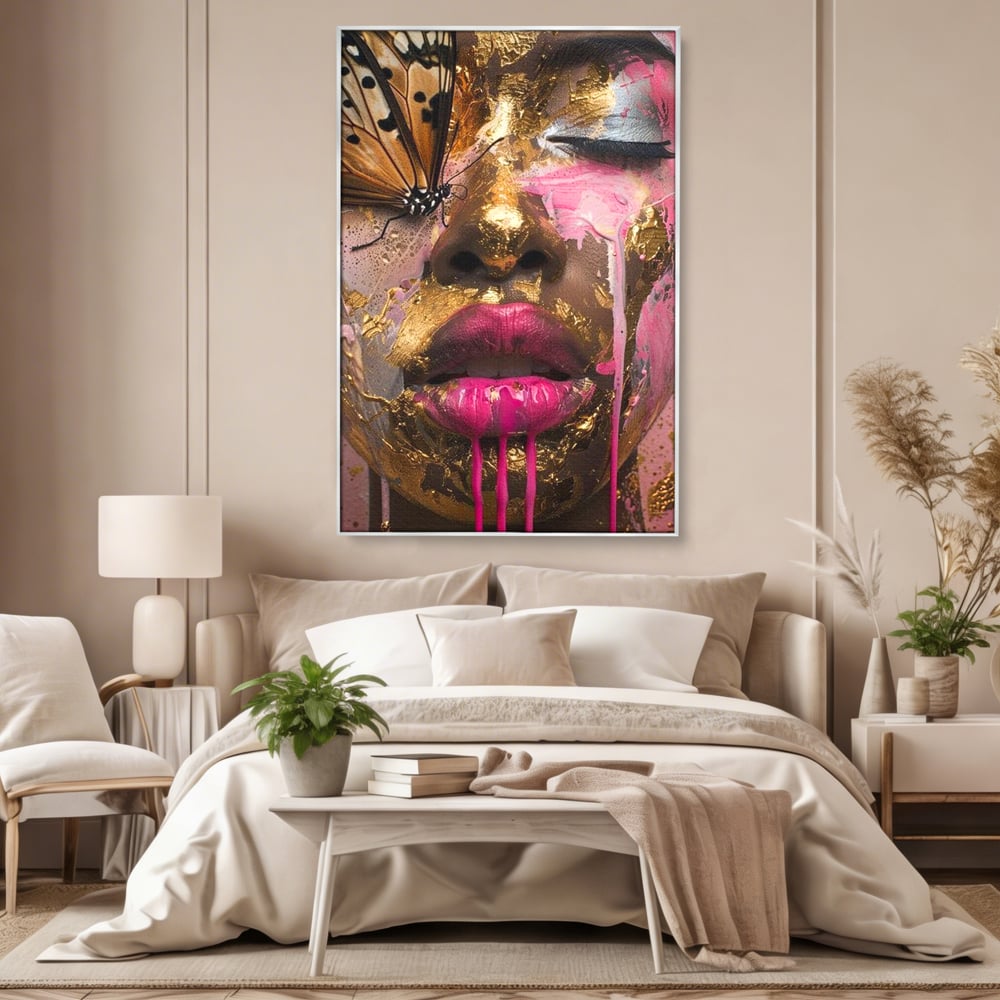 Tablou Canvas Premium LuxCanva® G1030, Efectul Fluturelui , Metamorfoza, Fluture, Sublim, Expresionism, Renastere, Living, Dormitor