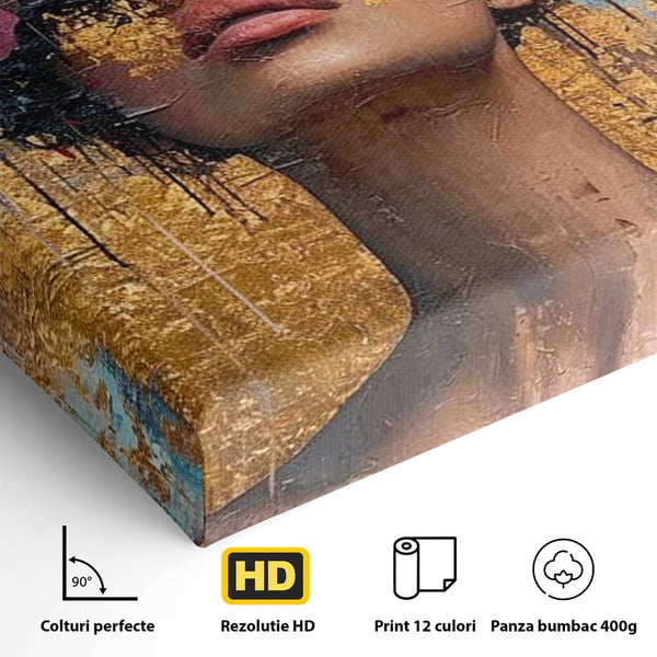 Tablou Canvas Premium LuxCanva® G1032, Poezie in Petale Pastel , Coroana, Natura, Simbioza, Romantism, Artistic, Armonie, Living, Dormitor