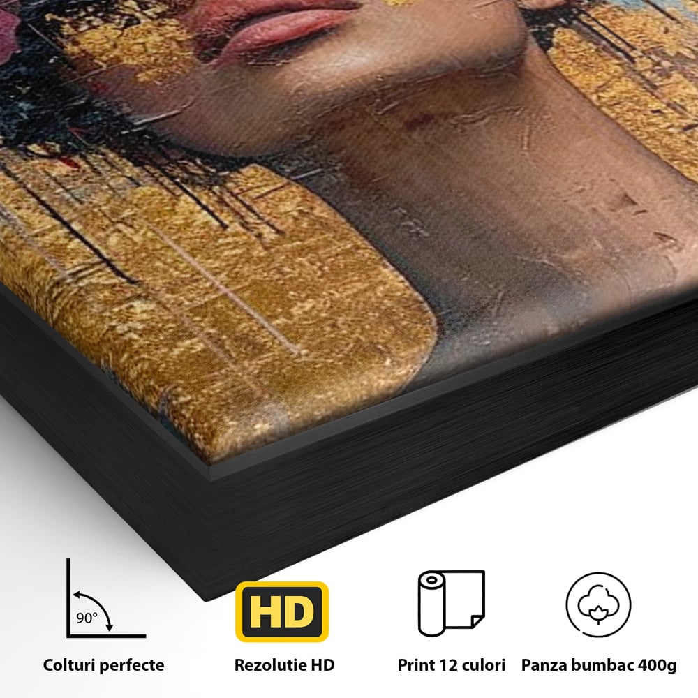 Tablou Canvas Premium LuxCanva® G1032, Poezie in Petale Pastel , Coroana, Natura, Simbioza, Romantism, Artistic, Armonie, Living, Dormitor
