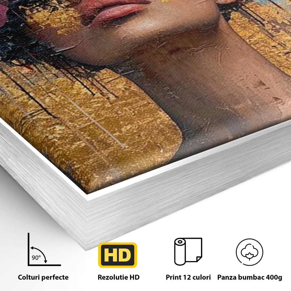 Tablou Canvas Premium LuxCanva® G1032, Poezie in Petale Pastel , Coroana, Natura, Simbioza, Romantism, Artistic, Armonie, Living, Dormitor