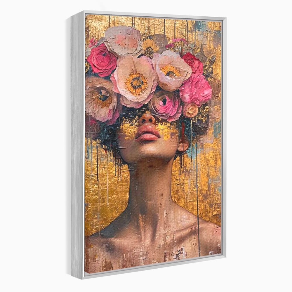 Tablou Canvas Premium LuxCanva® G1032, Poezie in Petale Pastel , Coroana, Natura, Simbioza, Romantism, Artistic, Armonie, Living, Dormitor