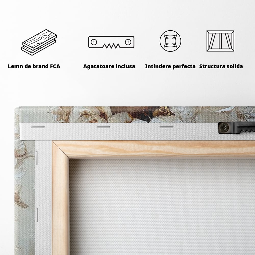 Leinwand Leinwand Wandkunst Premium LuxCanva® G1037, Essenz Angelika, Anmut, Geist, Gelassenheit, Schönheit, Göttlich, Weiß, Gold, Essenz, Wohnen, Schlafzimmer