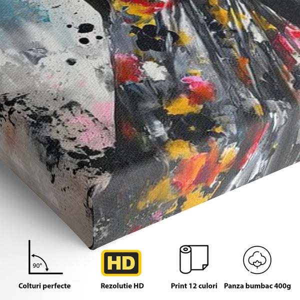 Tablou Canvas Premium LuxCanva® G1039, Stralucirea unei Muze , Rafinament, Bal, Fashion, Podium, Eleganta, Arta, Living, Dormitor, Culori vibrante