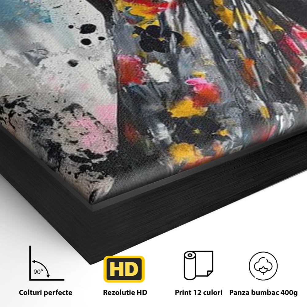 Tablou Canvas Premium LuxCanva® G1039, Stralucirea unei Muze , Rafinament, Bal, Fashion, Podium, Eleganta, Arta, Living, Dormitor, Culori vibrante