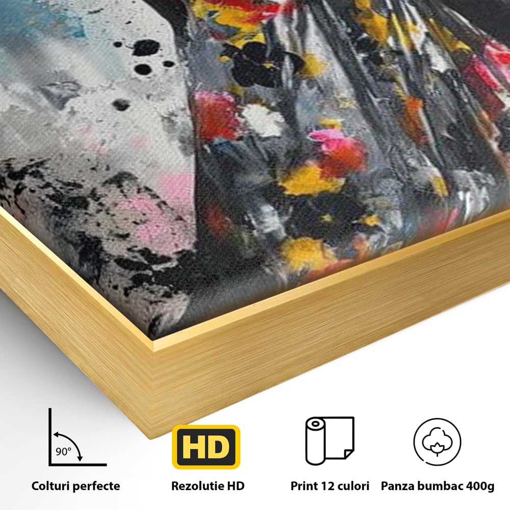 Tablou Canvas Premium LuxCanva® G1039, Stralucirea unei Muze , Rafinament, Bal, Fashion, Podium, Eleganta, Arta, Living, Dormitor, Culori vibrante