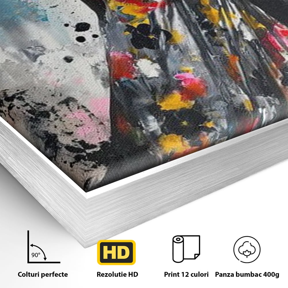 Tablou Canvas Premium LuxCanva® G1039, Stralucirea unei Muze , Rafinament, Bal, Fashion, Podium, Eleganta, Arta, Living, Dormitor, Culori vibrante