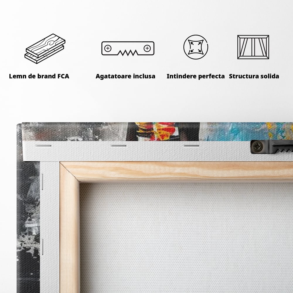 Tablou Canvas Premium LuxCanva® G1039, Stralucirea unei Muze , Rafinament, Bal, Fashion, Podium, Eleganta, Arta, Living, Dormitor, Culori vibrante