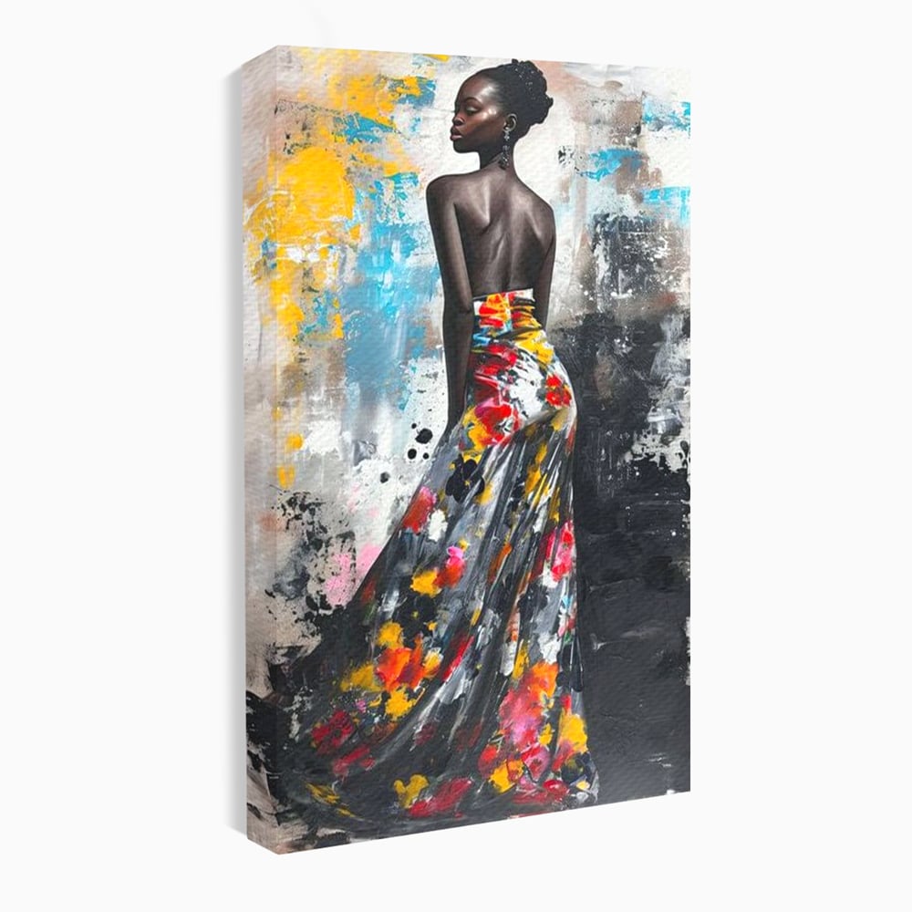 Tablou Canvas Premium LuxCanva® G1039, Stralucirea unei Muze , Rafinament, Bal, Fashion, Podium, Eleganta, Arta, Living, Dormitor, Culori vibrante