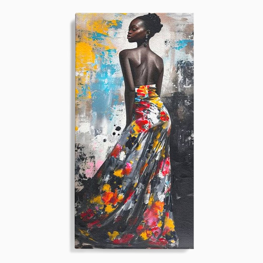 Tablou Canvas Premium LuxCanva® G1039, Stralucirea unei Muze , Rafinament, Bal, Fashion, Podium, Eleganta, Arta, Living, Dormitor, Culori vibrante