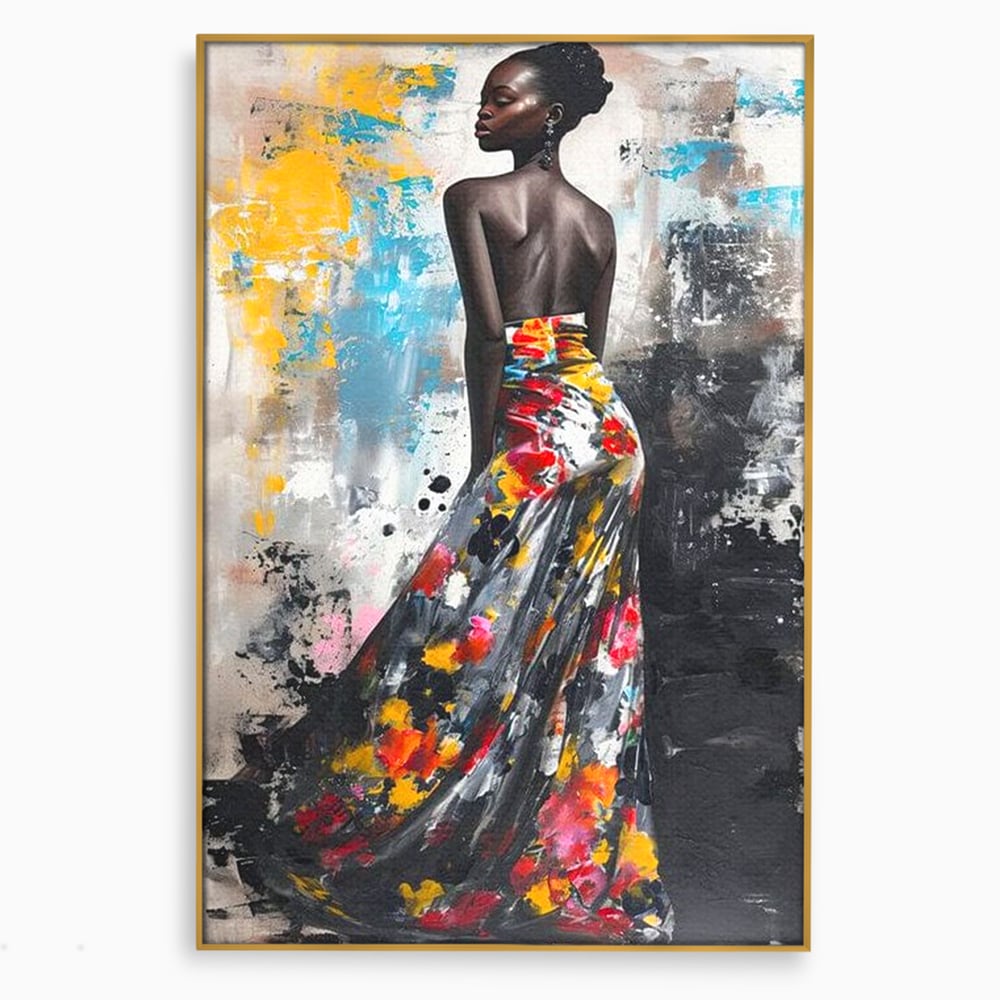 Tablou Canvas Premium LuxCanva® G1039, Stralucirea unei Muze , Rafinament, Bal, Fashion, Podium, Eleganta, Arta, Living, Dormitor, Culori vibrante